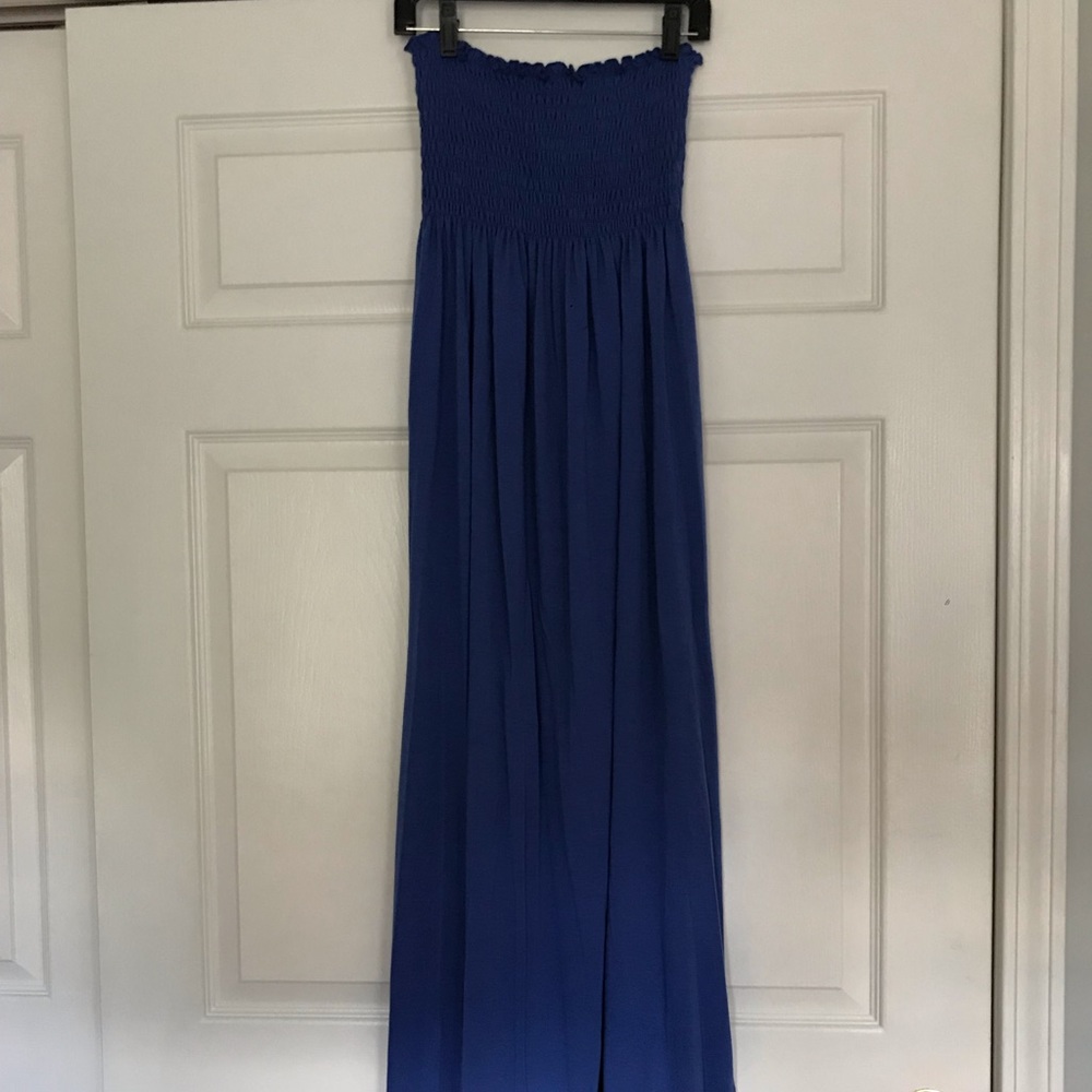 blue maxi dress size 1x (runs small)